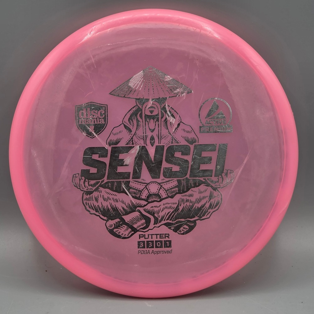Discmania Putter Pink Sensei Active Premium Disc Golf Putter 3 3 0 1
